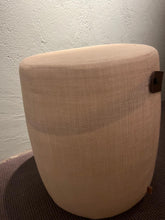 Load image into Gallery viewer, Milo Stool With Tan Leather Stripe