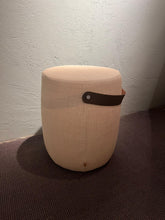Load image into Gallery viewer, Milo Stool With Tan Leather Stripe
