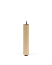 Load image into Gallery viewer, Ise bed base leg made of solid beech wood with a natural tone finish - image 2