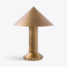 Load image into Gallery viewer, Aged Brass Structure Table Lamp