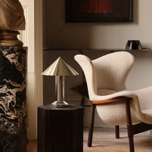 Load image into Gallery viewer, Aged Brass Structure Table Lamp