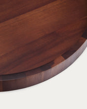 Load image into Gallery viewer, Zoa tray made of acacia wood in a dark finish FSC 100% Ø50 cm - image 7
