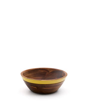 Load image into Gallery viewer, Zairin yellow FSC 100% acacia wood bowl