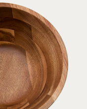 Load image into Gallery viewer, Zairin yellow FSC 100% acacia wood bowl - image 5