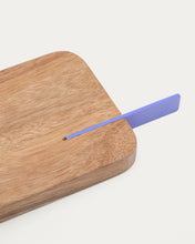 Load image into Gallery viewer, Zairin serving board in FSC 100% acacia wood and lilac metal - image 4