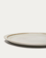 Load image into Gallery viewer, White ceramic Coval flat plate - image 5