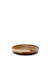 Load image into Gallery viewer, Brown ceramic Nagoli dessert plate