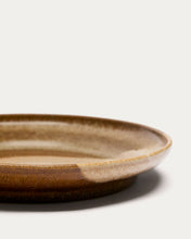 Load image into Gallery viewer, Brown ceramic Nagoli dessert plate - image 6