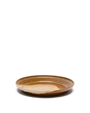 Load image into Gallery viewer, Brown ceramic Nagoli flat plate