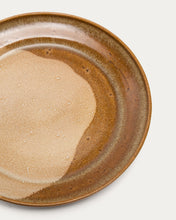 Load image into Gallery viewer, Brown ceramic Nagoli flat plate - image 5