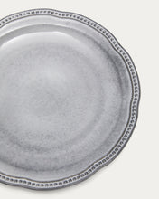 Load image into Gallery viewer, Blue ceramic Dovec flat plate - image 4