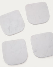 Load image into Gallery viewer, Zera set of 4 white marble coasters - image 5