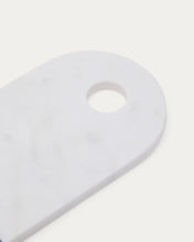 Load image into Gallery viewer, Nivol large serving board in white and black marble and travertine - image 5