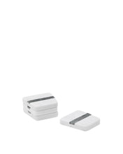 Load image into Gallery viewer, Nira set of 4 white and grey marble coasters