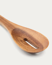 Load image into Gallery viewer, Zairin spoon with a hole in FSC 100% acacia wood and metal - image 4