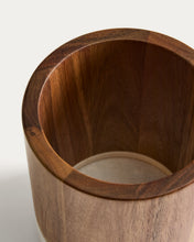 Load image into Gallery viewer, Turen utensil holder in white marble and acacia wood FSC 100% - image 4