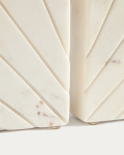 Load image into Gallery viewer, Serela bookend in white marble - image 5