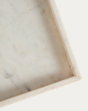 Load image into Gallery viewer, Serela tray in white marble 35 x 35 cm - image 5