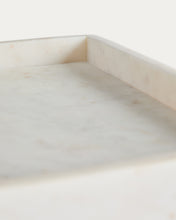 Load image into Gallery viewer, Serela tray in white marble 35 x 35 cm - image 6