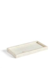 Load image into Gallery viewer, Serela tray in white marble 35 x 18 cm