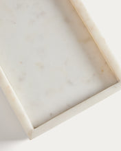Load image into Gallery viewer, Serela tray in white marble 35 x 18 cm - image 6