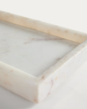Load image into Gallery viewer, Serela tray in white marble 35 x 18 cm - image 7