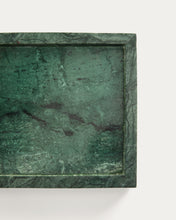 Load image into Gallery viewer, Serela tray in green marble 18 x 18 cm - image 5