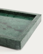 Load image into Gallery viewer, Serela tray in green marble 18 x 18 cm - image 6