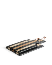 Load image into Gallery viewer, Surne serving board in black, brown and beige marble 30 x 18 cm - image 2