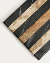 Load image into Gallery viewer, Surne serving board in black, brown and beige marble 30 x 18 cm - image 5