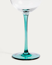 Load image into Gallery viewer, Irides clear wine glass with blue detail, 43 cl - image 4