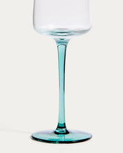 Load image into Gallery viewer, Irides clear champagne glass with blue detail, 31.5 cl - image 4