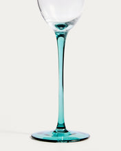 Load image into Gallery viewer, Irides clear champagne glass with blue detail, 24.5 cl - image 4