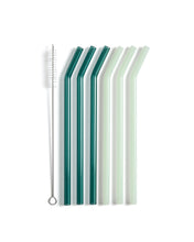Load image into Gallery viewer, Micla set of 6 glass straws 10.5 cm