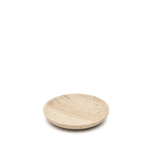 Load image into Gallery viewer, Madlena small beige travertine table centerpiece