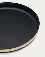 Load image into Gallery viewer, Shai tray made of stainless steel and rattan - image 4