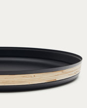 Load image into Gallery viewer, Shai tray made of stainless steel and rattan - image 5