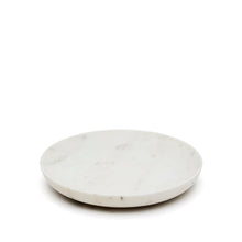 Load image into Gallery viewer, Ecin large, white marble serving plate - image 2