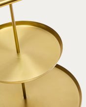 Load image into Gallery viewer, Aruc 2-layered tray made of gold-coloured stainless steel - image 2