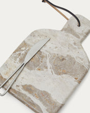 Load image into Gallery viewer, Emilse small cutting board and beige marble knife set - image 5