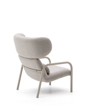 Load image into Gallery viewer, Inari armchair in beige and steel with beige painted finish FSC Mix Credit - image 3