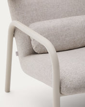 Load image into Gallery viewer, Inari armchair in beige and steel with beige painted finish FSC Mix Credit - image 10