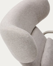 Load image into Gallery viewer, Inari armchair in beige and steel with beige painted finish FSC Mix Credit - image 11