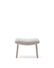 Load image into Gallery viewer, Inari footrest in beige and steel with beige painted finish 60 x 50cm FSC Mix Credit - image 2