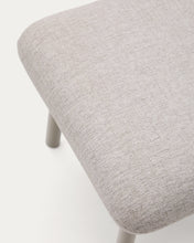 Load image into Gallery viewer, Inari footrest in beige and steel with beige painted finish 60 x 50cm FSC Mix Credit - image 8