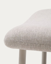 Load image into Gallery viewer, Inari footrest in beige and steel with beige painted finish 60 x 50cm FSC Mix Credit - image 9