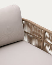 Load image into Gallery viewer, Catalina double sun lounger in beige rope cord and FSC 100% solid acacia wood - image 10