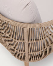 Load image into Gallery viewer, Catalina double sun lounger in beige rope cord and FSC 100% solid acacia wood - image 11