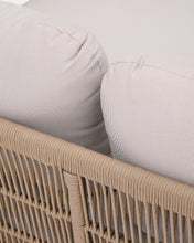 Load image into Gallery viewer, Catalina double sun lounger in beige rope cord and FSC 100% solid acacia wood - image 14