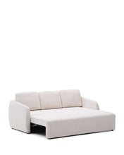 Load image into Gallery viewer, Laira 3-seater sofa bed in ecru chenille 218cm FSC Mix Credit - image 3